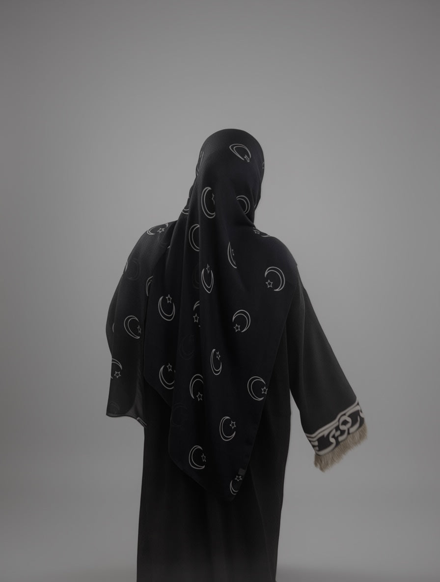 Qamar Printed Modal Hijab