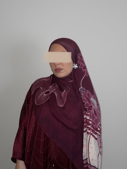 Laylat Al-Ward Printed Modal Hijab
