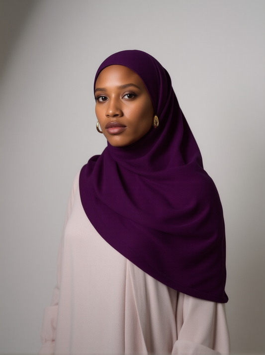 Aubergine Chiffon Hijab