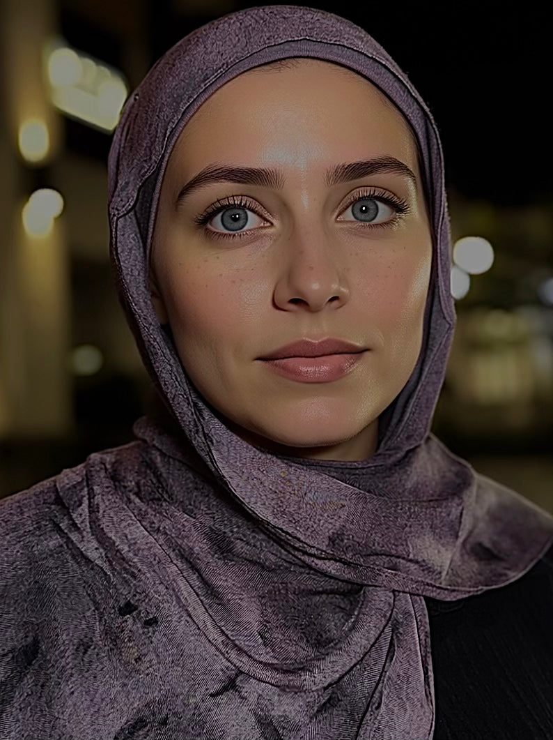 Amethyst Dust Printed Modal Hijab