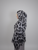 Snow Leopard Hijab en Modal Imprimé