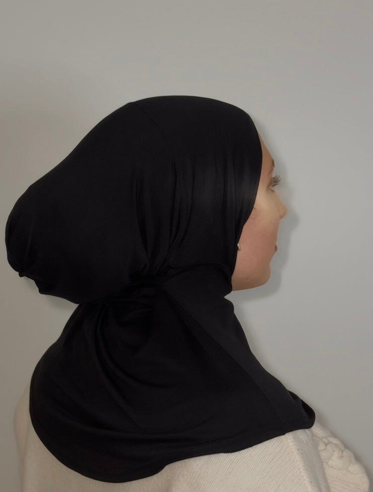 Bamboo Jersey Tie-Back Silhouette Cap