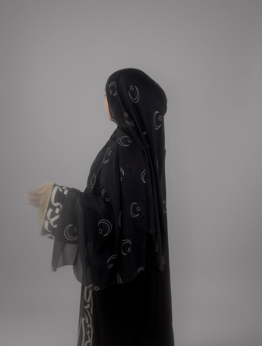 Qamar Printed Modal Hijab