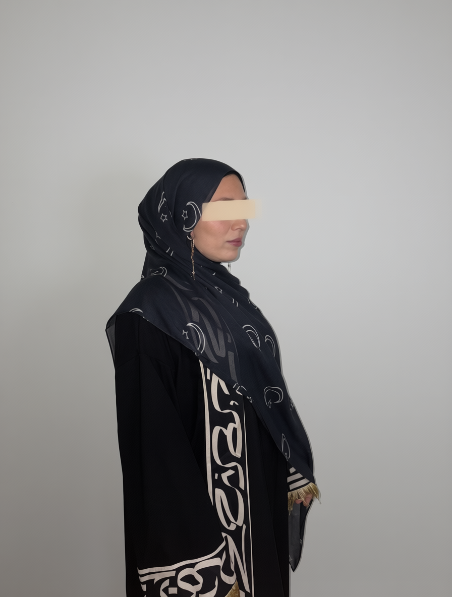 Qamar Hijab en Modal Imprimé