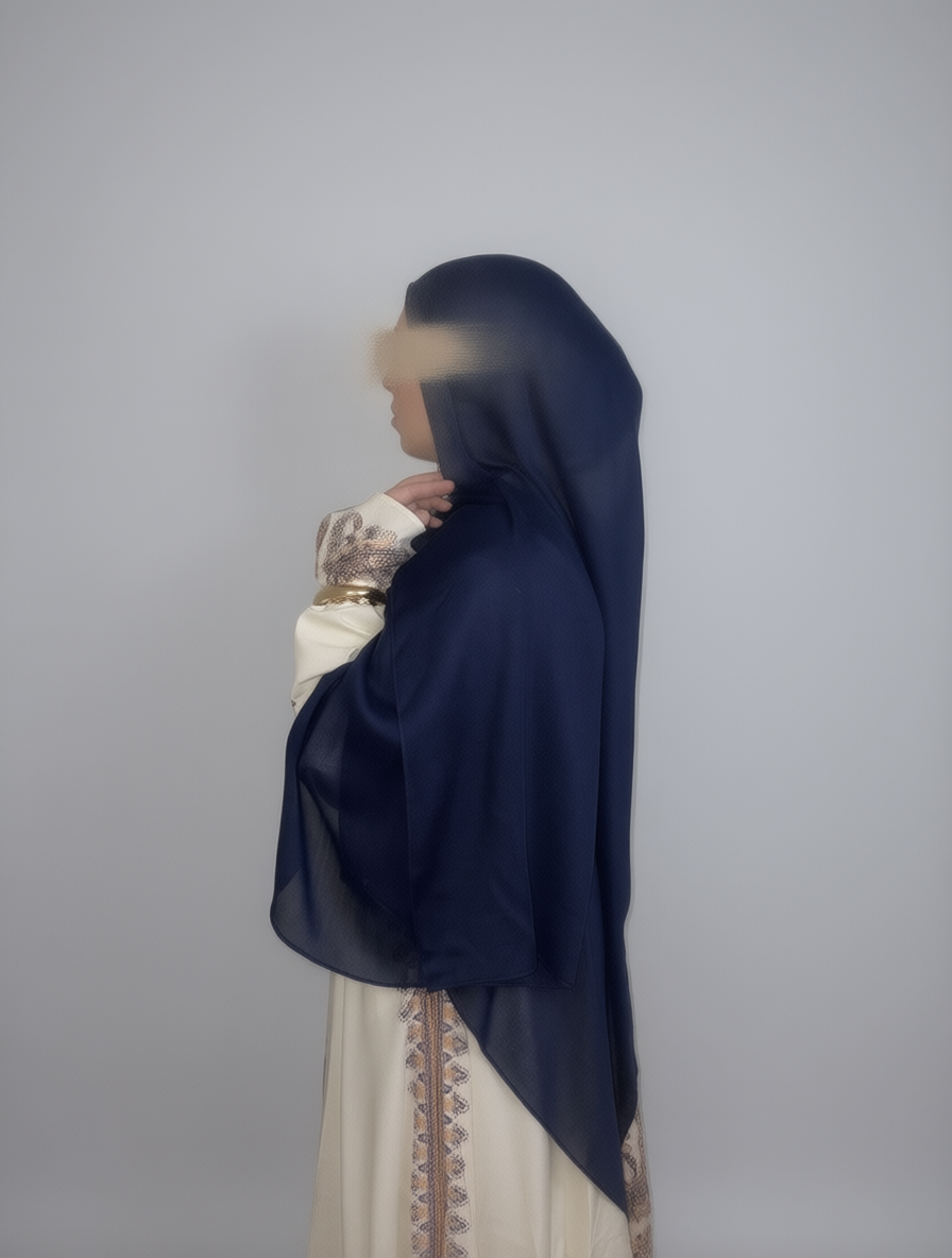 Qiyam Blue Modal Set