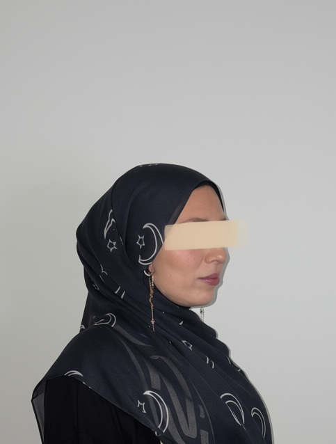 Qamar Printed Modal Hijab