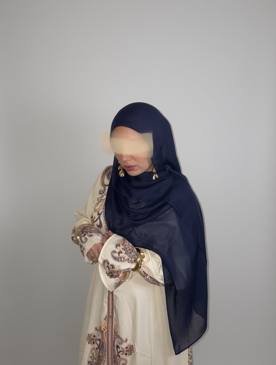 Qiyam Blue Modal Set