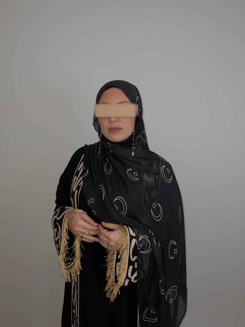 Qamar Hijab en Modal Imprimé