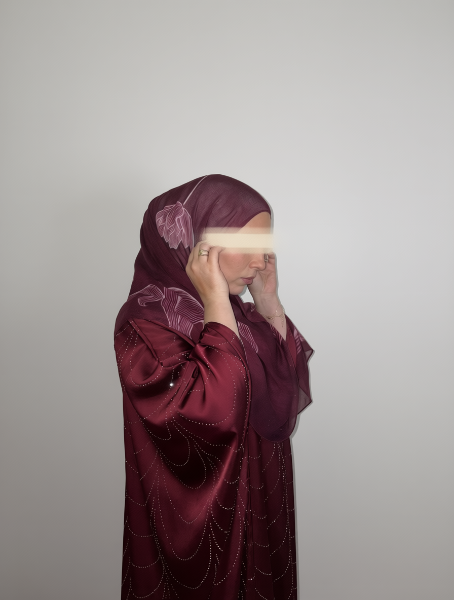 Burgundy Modal Hijab Flowy Flower print Summer Hijab