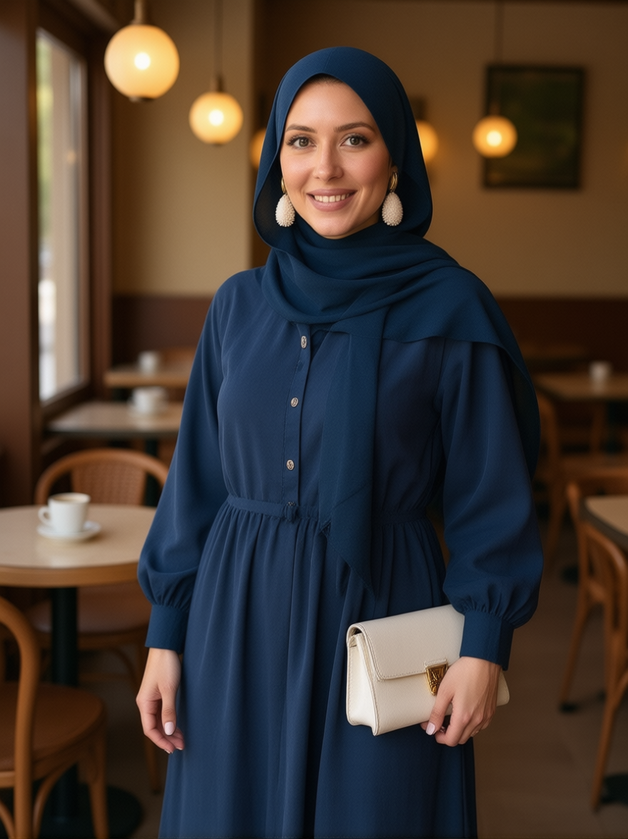 Midnight Green Chiffon Hijab