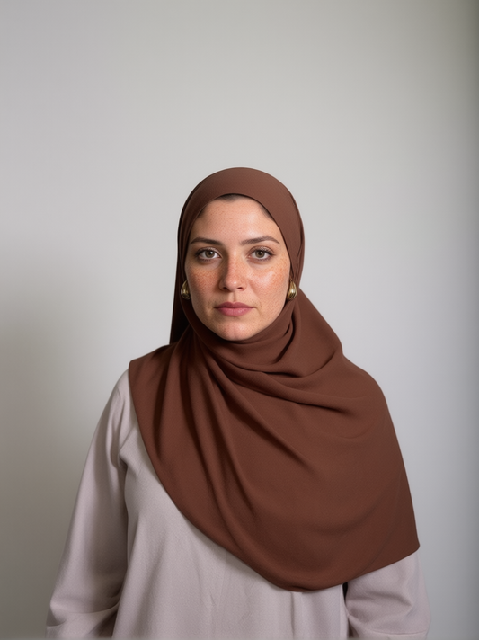 Mahogany Chiffon Hijab