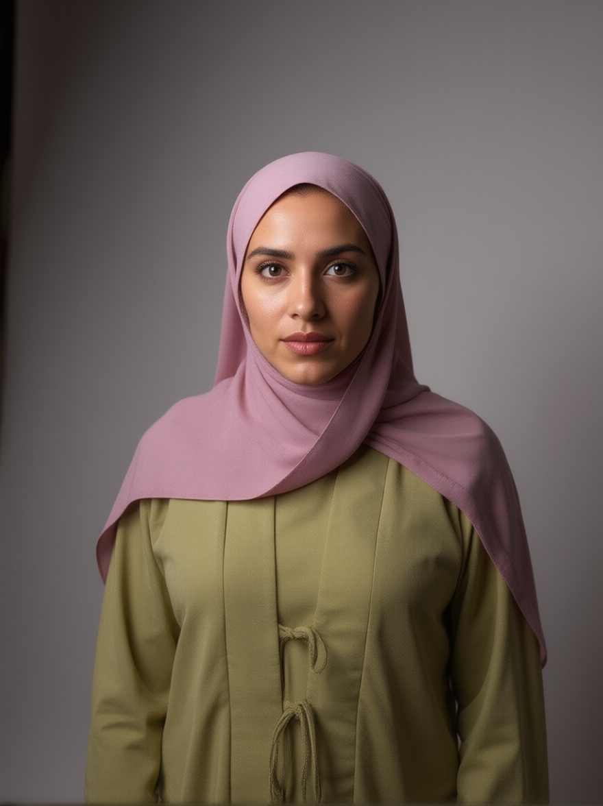 Raspberry Cream Chiffon Hijab