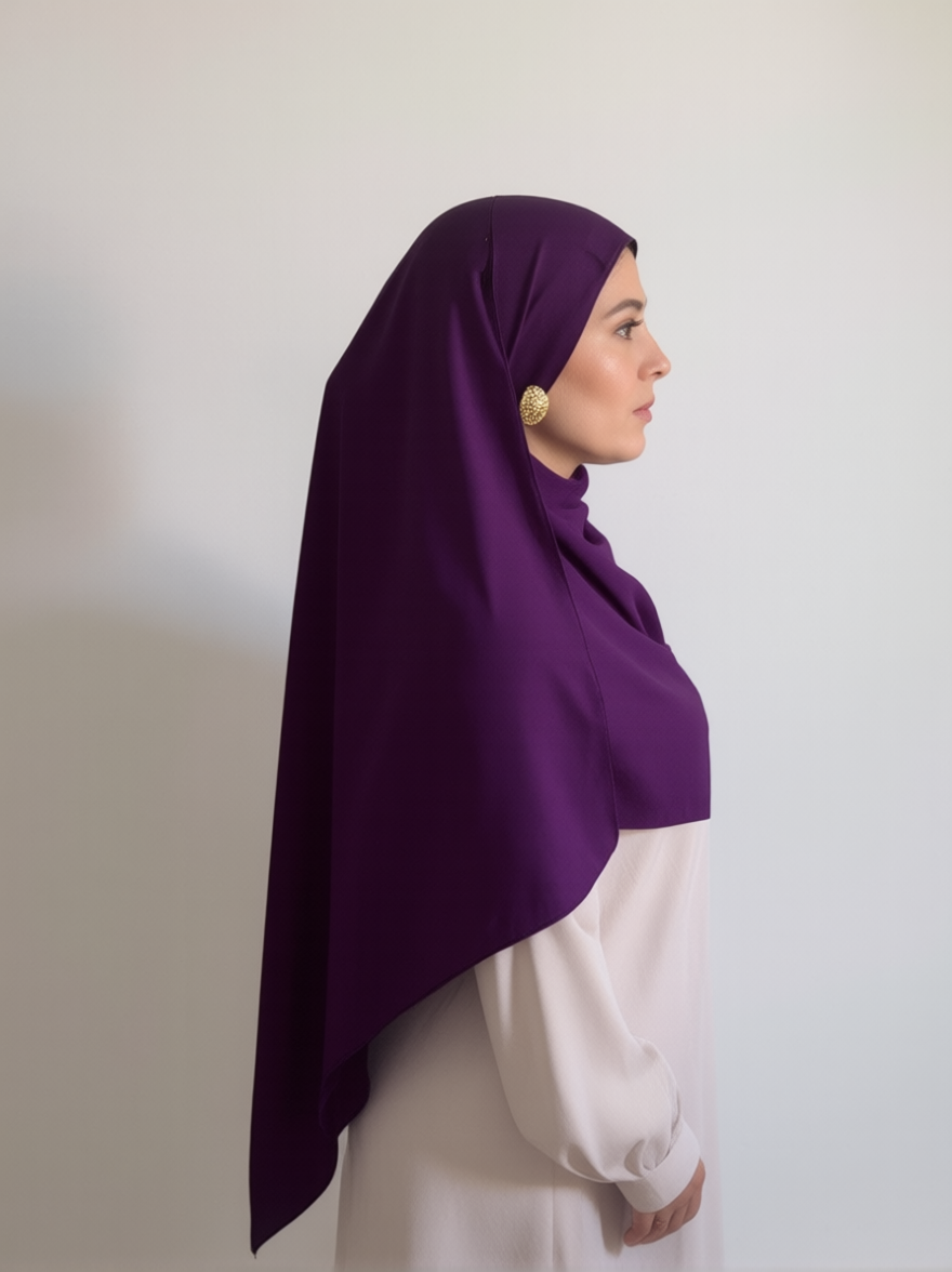 Aubergine Chiffon Hijab