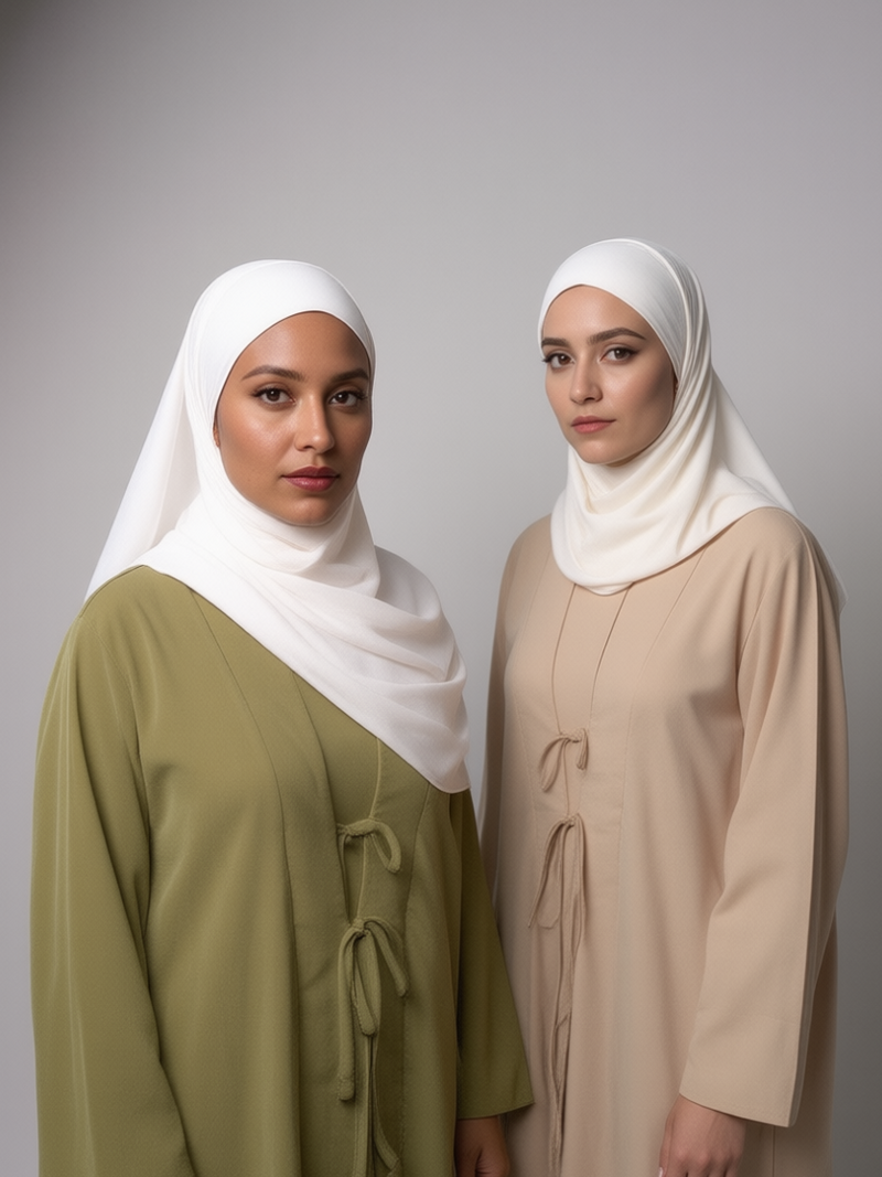 Off-White Premium Chiffon Hijab