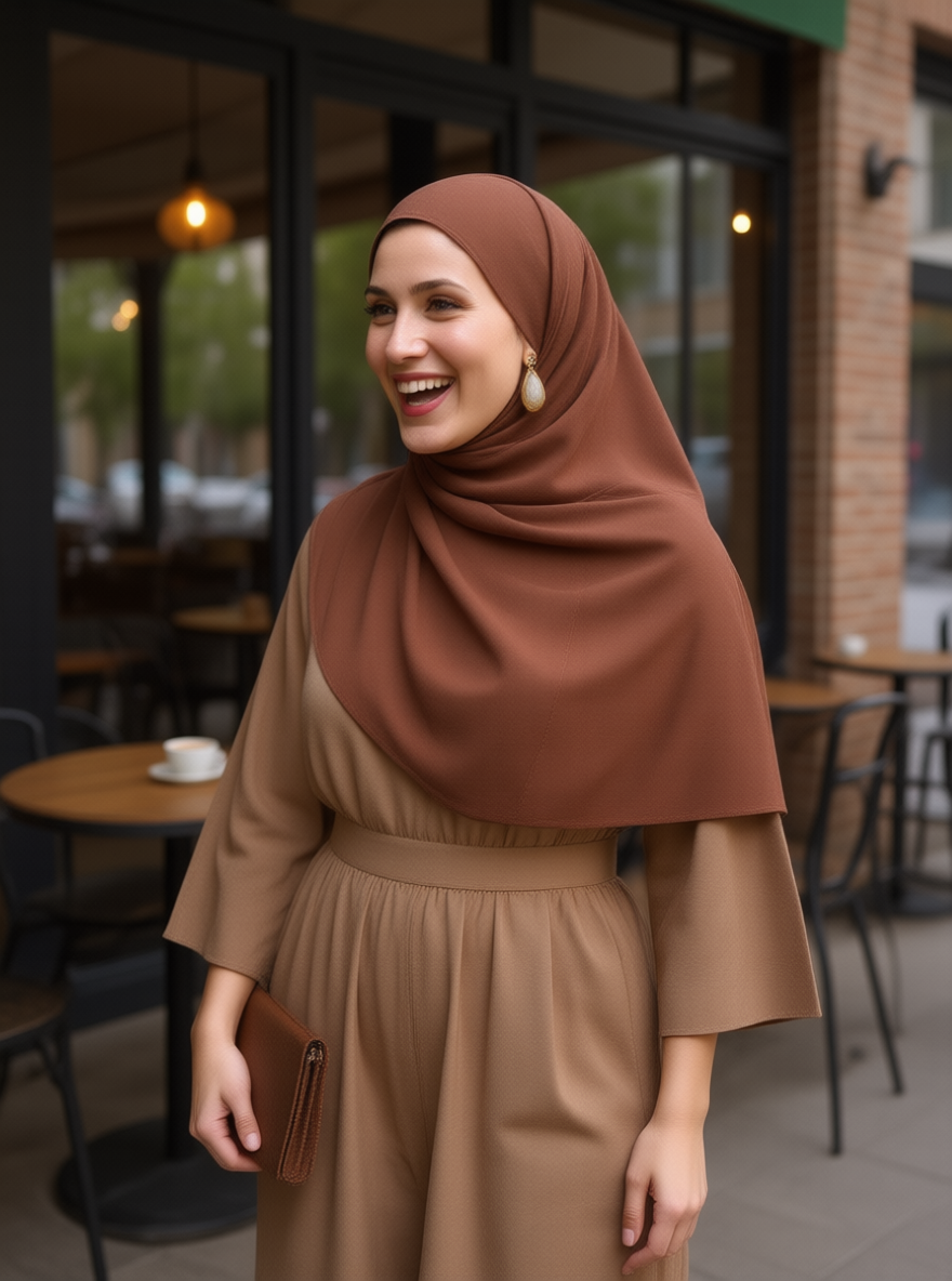 Mahogany Chiffon Hijab