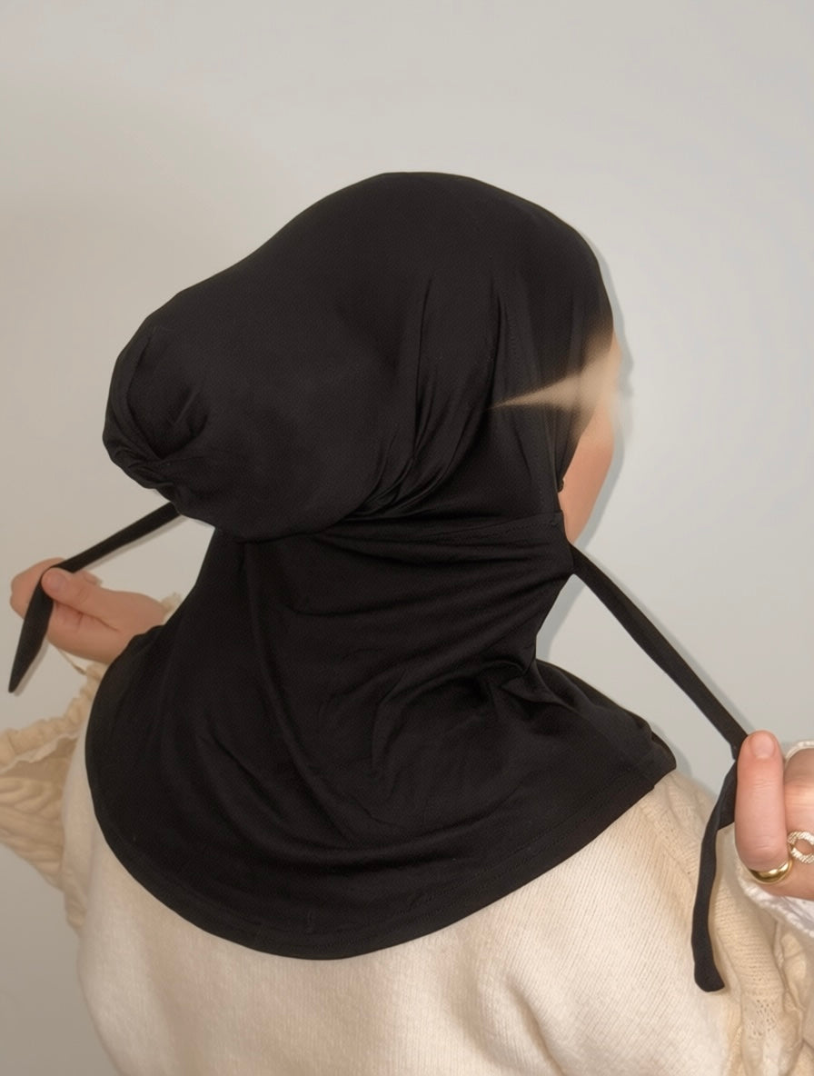 Bamboo Jersey Tie-Back Silhouette Cap