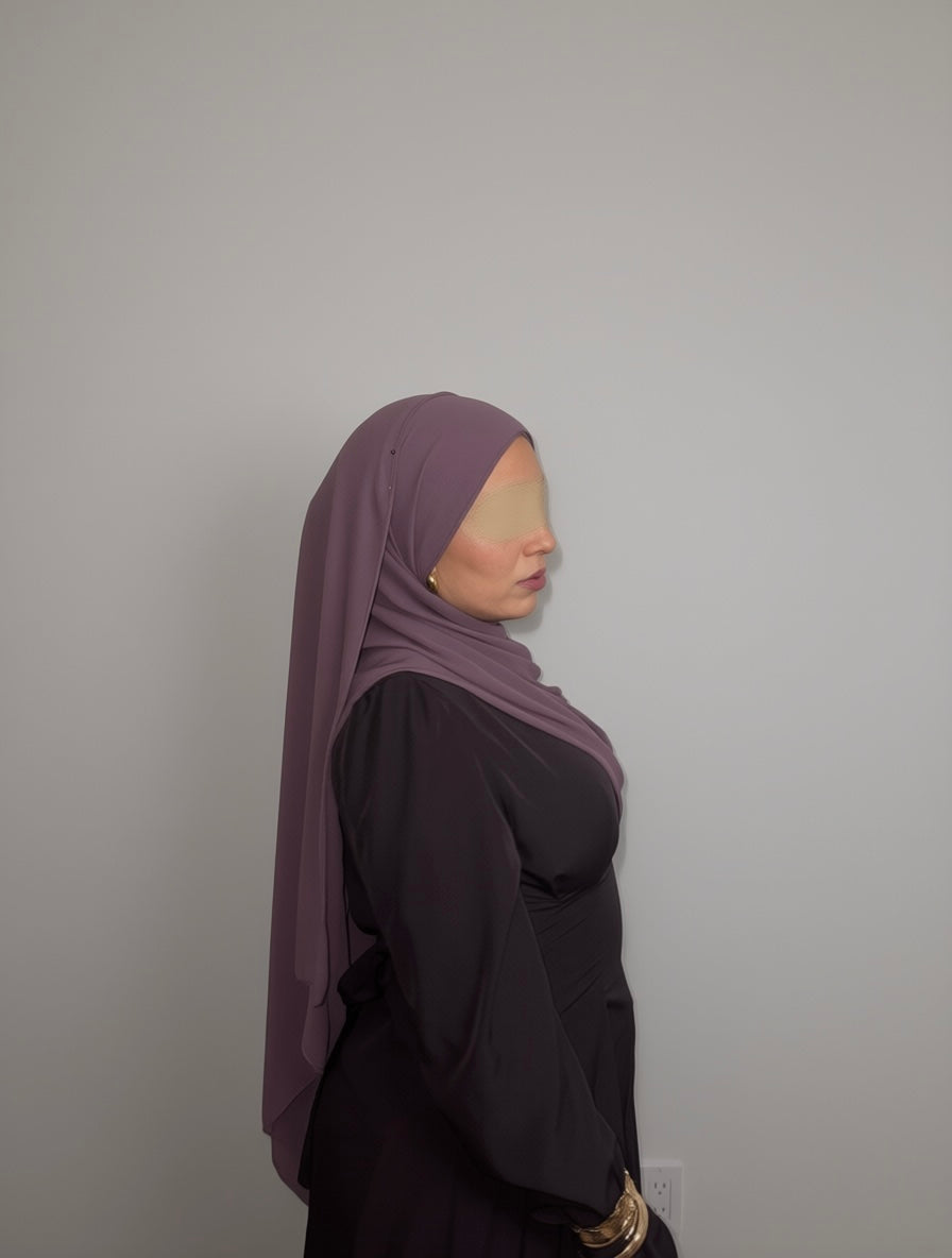 Fig Bloom Chiffon Hijab