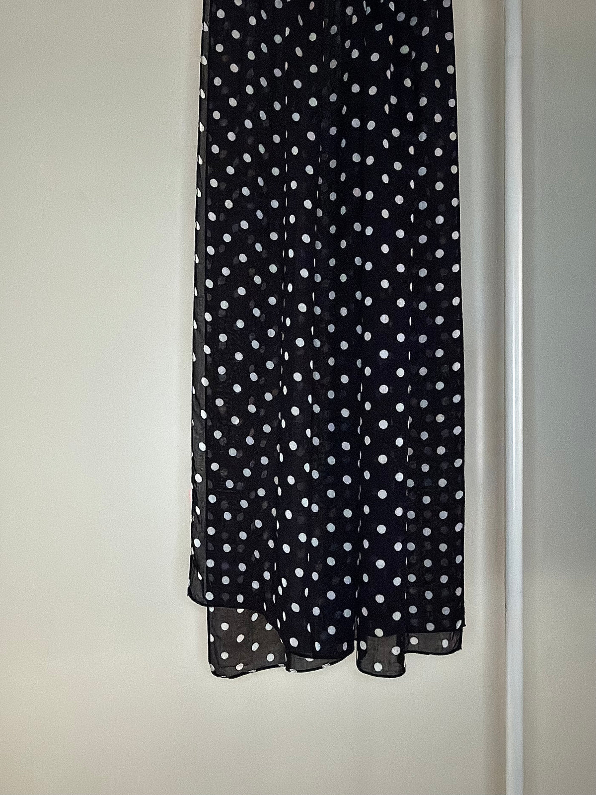 Polka Noir Printed Modal Hijab