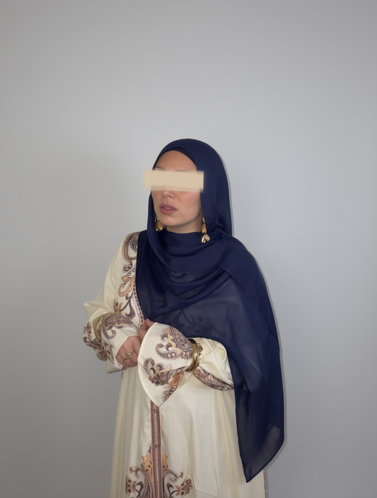 Qiyam Blue Modal Set