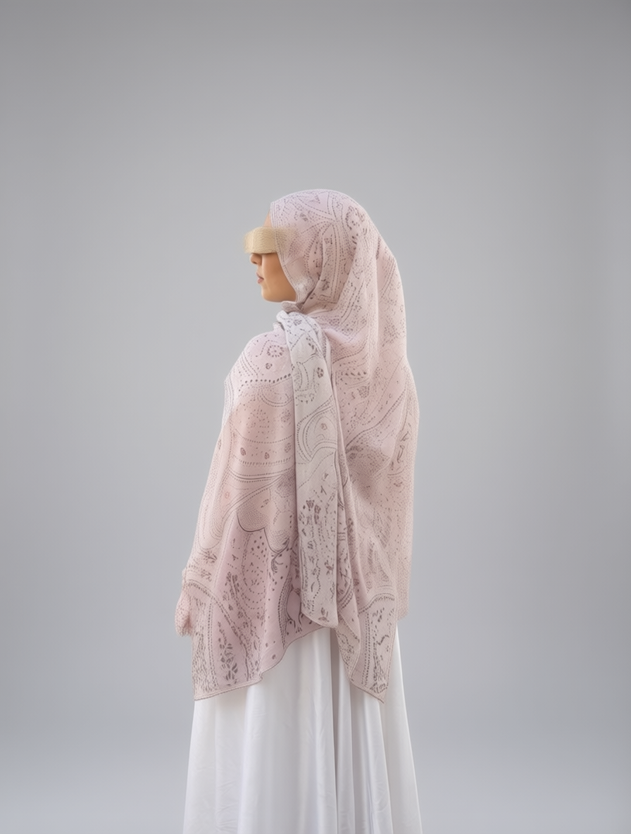 Seashell Paisley Printed Modal Hijab
