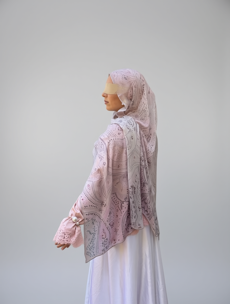 Seashell Paisley Printed Modal Hijab