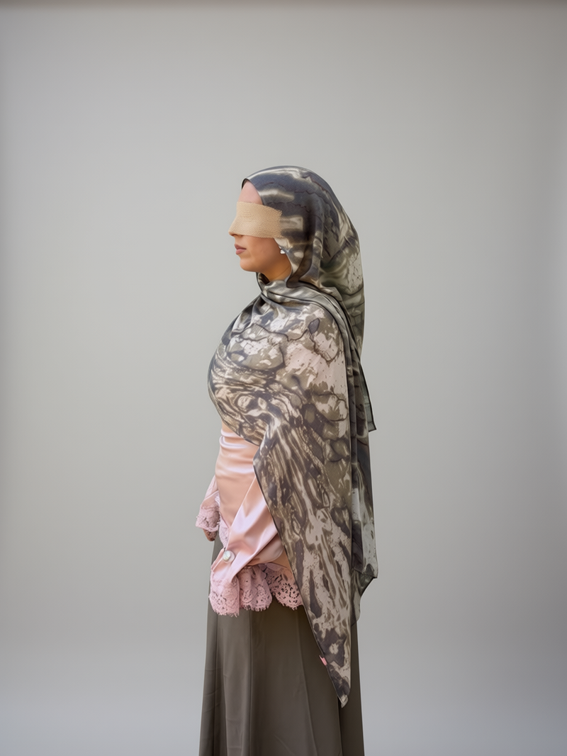 Smoked Birch Printed Modal Hijab