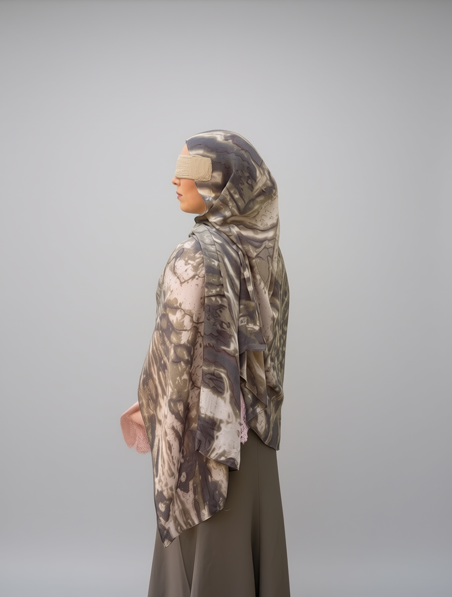 Smoked Birch Printed Modal Hijab