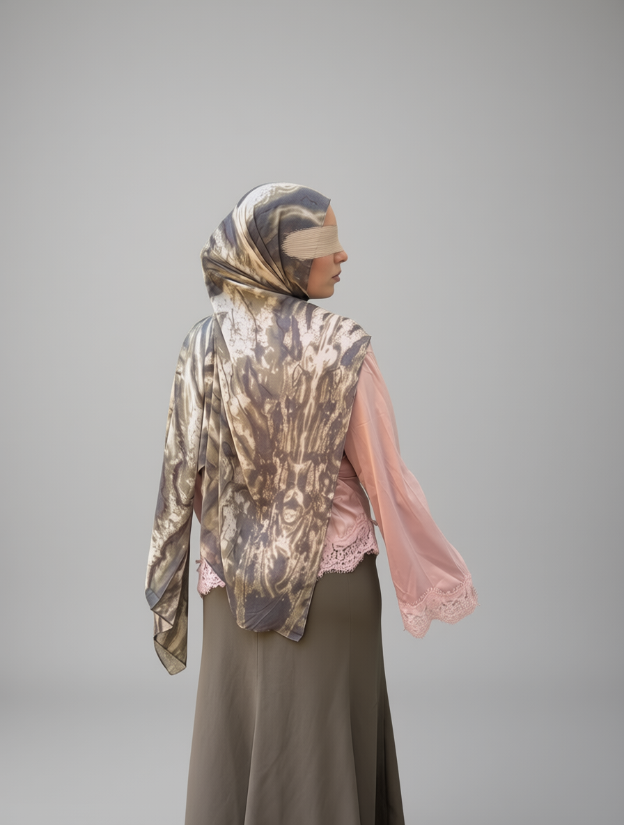 Smoked Birch Printed Modal Hijab