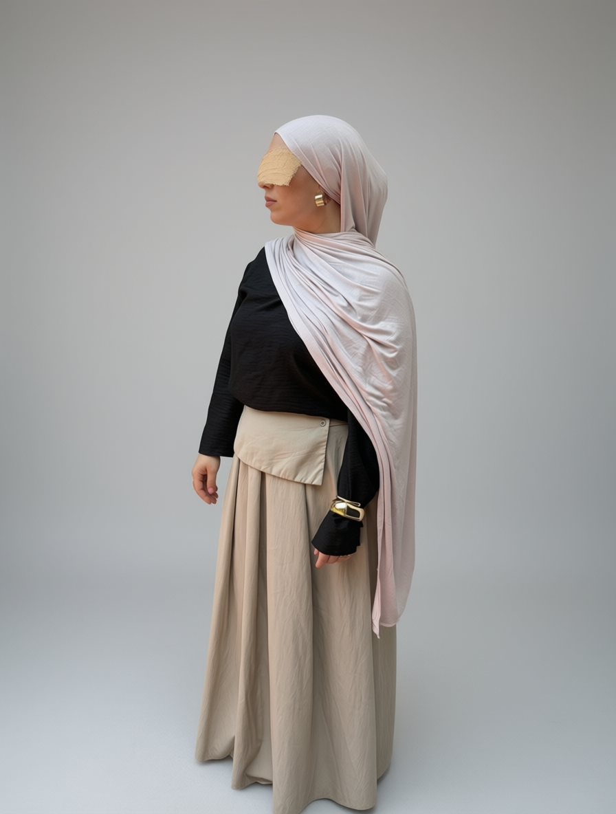 Vanilla Cream Premium Jersey Hijab