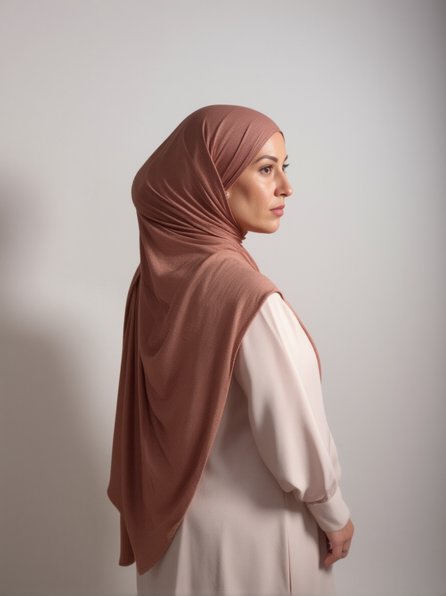 Rose Dawn Bamboo Jersey Hijab
