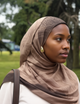 Mocha Latte Printed Modal Hijab
