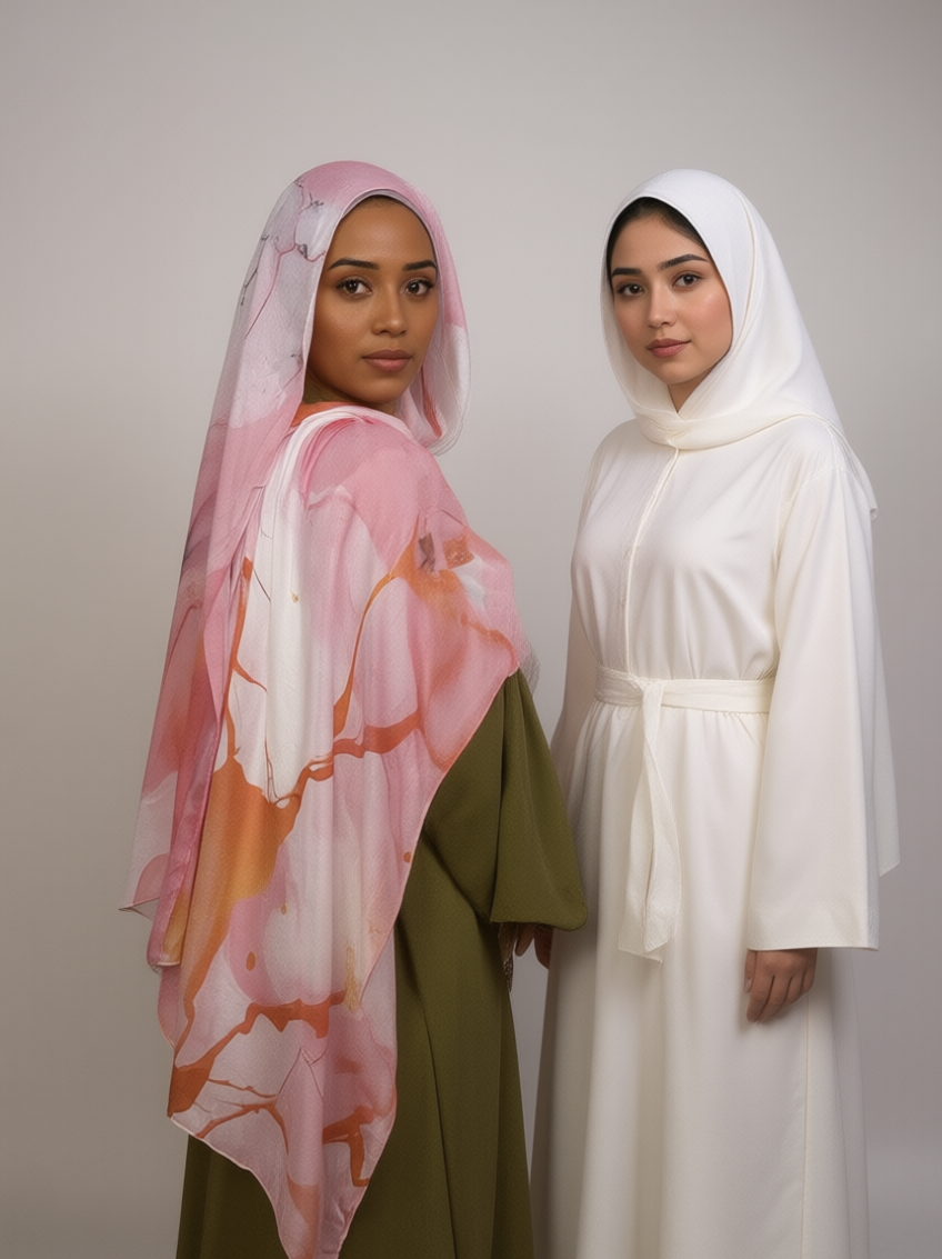 Desert Rose Printed Modal Hijab