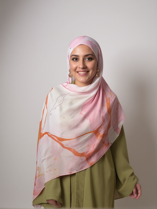 Desert Rose Printed Modal Hijab