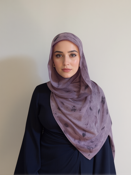 Amethyst Dust Printed Modal Hijab