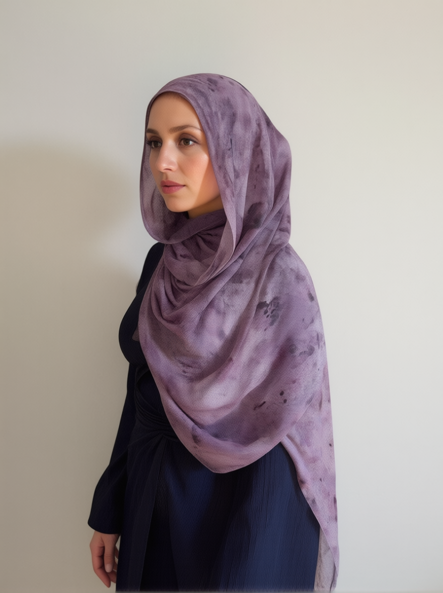 Amethyst Dust Printed Modal Hijab