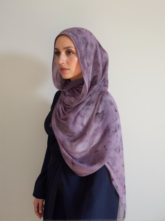 Amethyst Dust Printed Modal Hijab