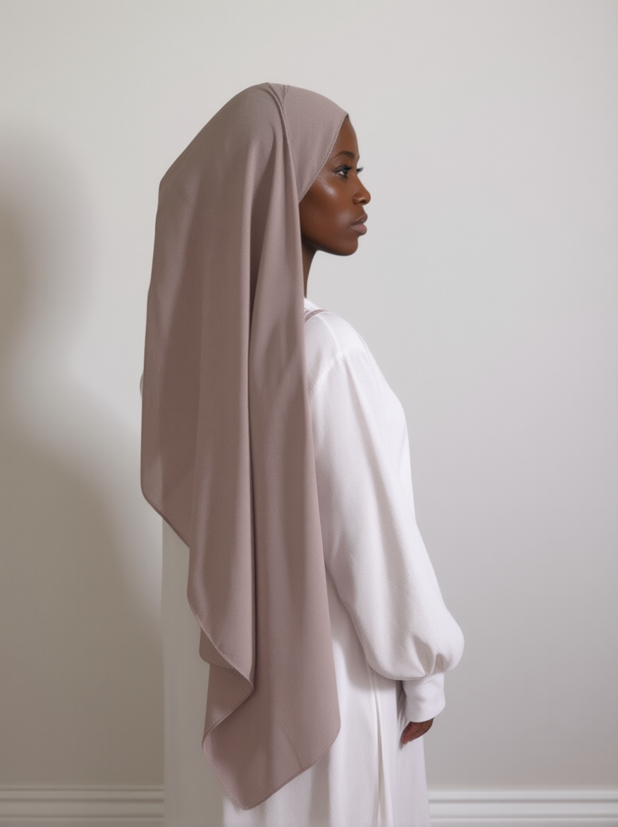 Taupe Chiffon Hijab