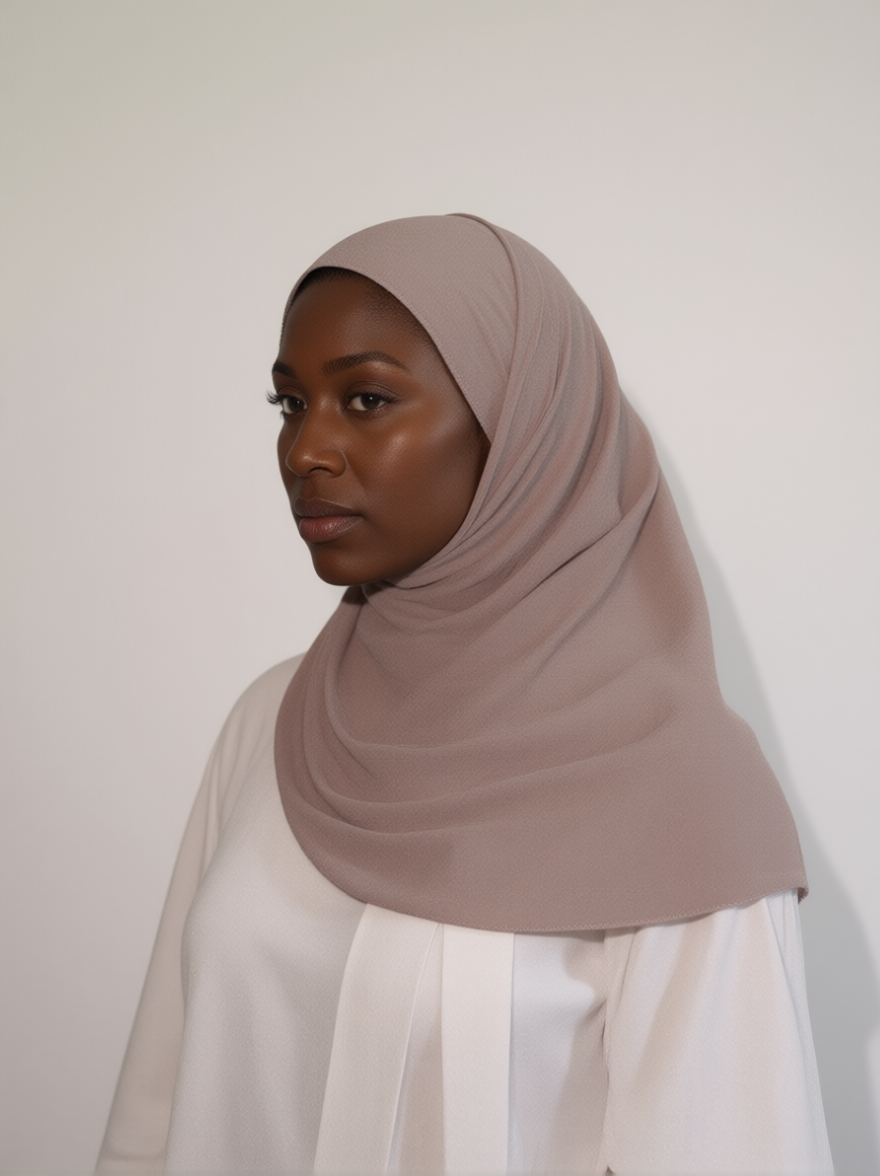 Taupe Quality Chiffon Hijab
