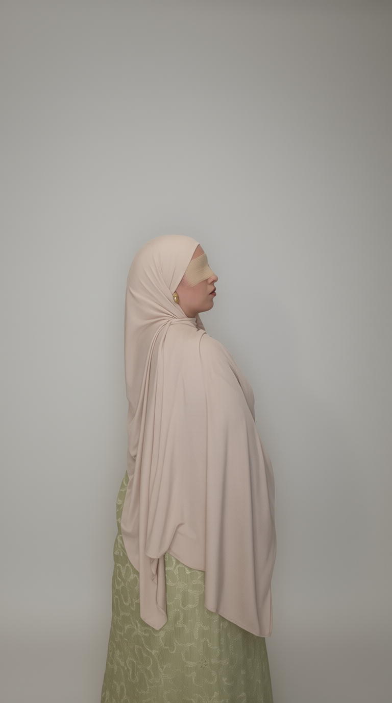 Buttercream Premium Jersey Hijab