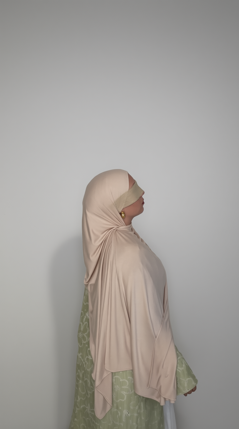 Buttercream Premium Jersey Hijab