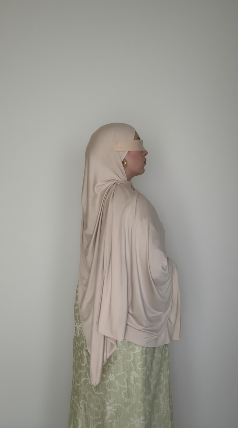 Buttercream Premium Jersey Hijab