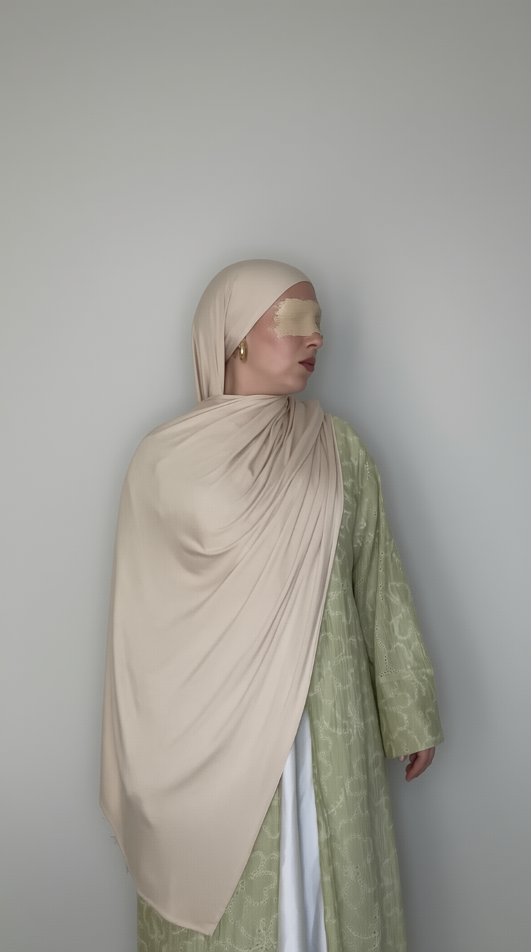 Buttercream Premium Jersey Hijab