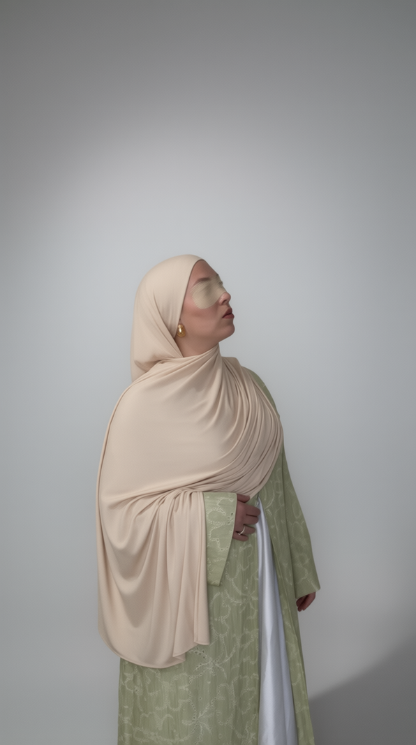 Buttercream Premium Jersey Hijab