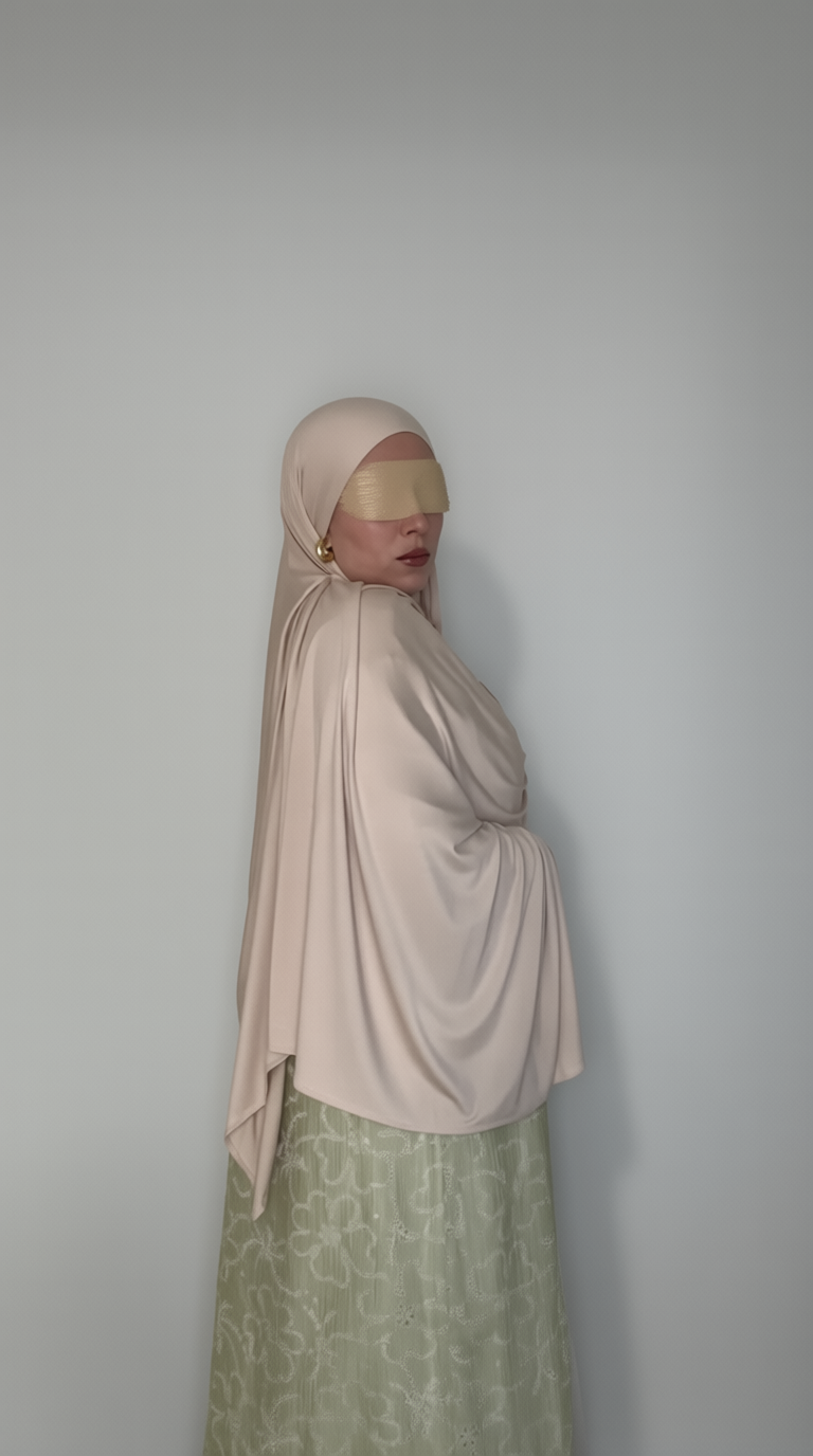 Buttercream Premium Jersey Hijab
