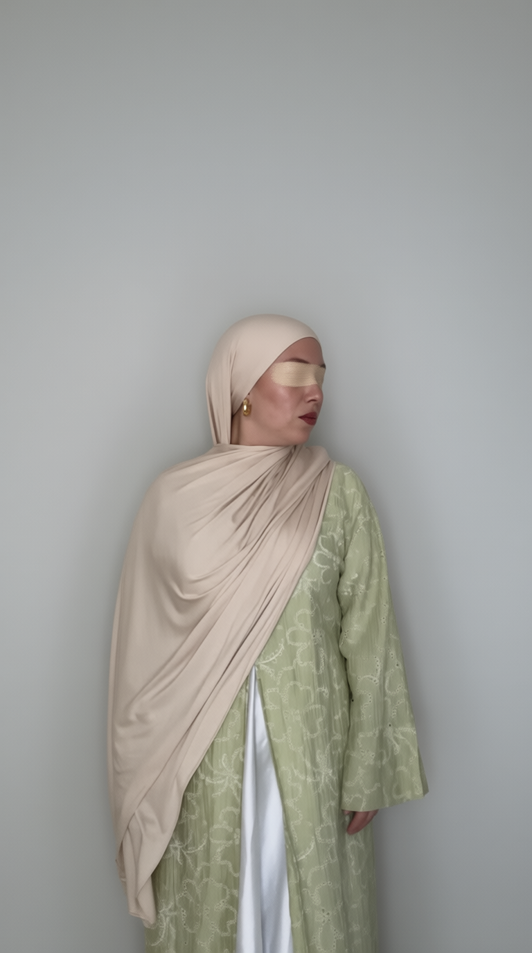 Buttercream Premium Jersey Hijab