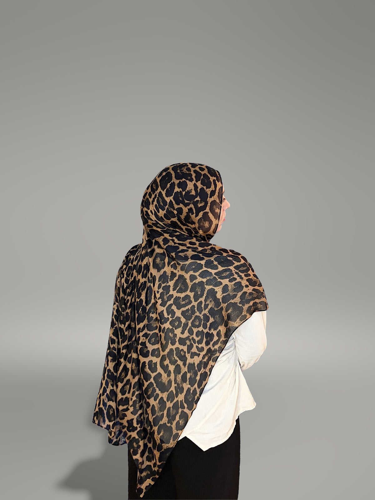 Cheetah Printed Modal Hijab