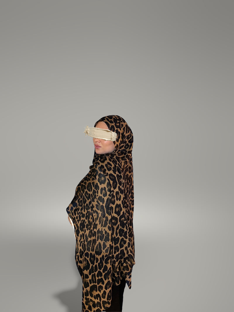 Cheetah Printed Modal Hijab