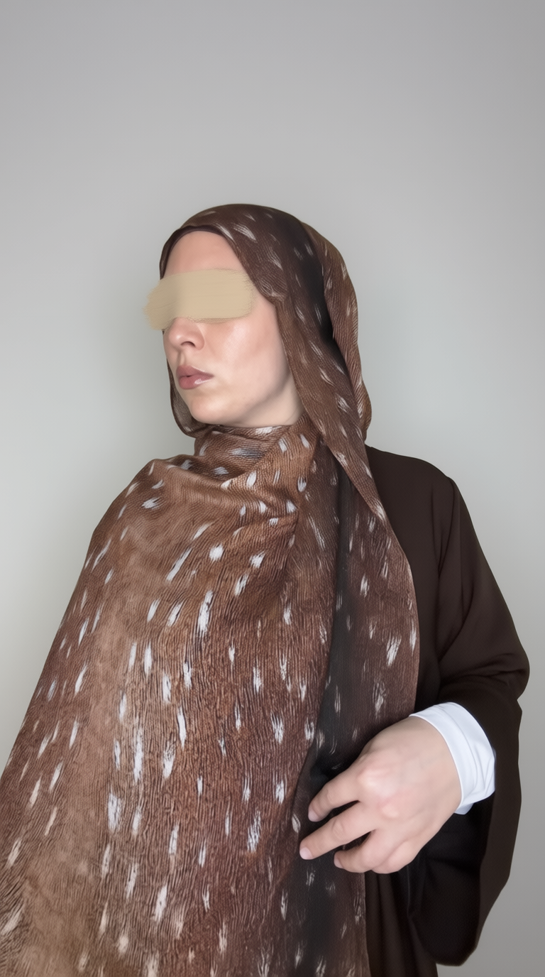 Fawn Printed Modal Hijab