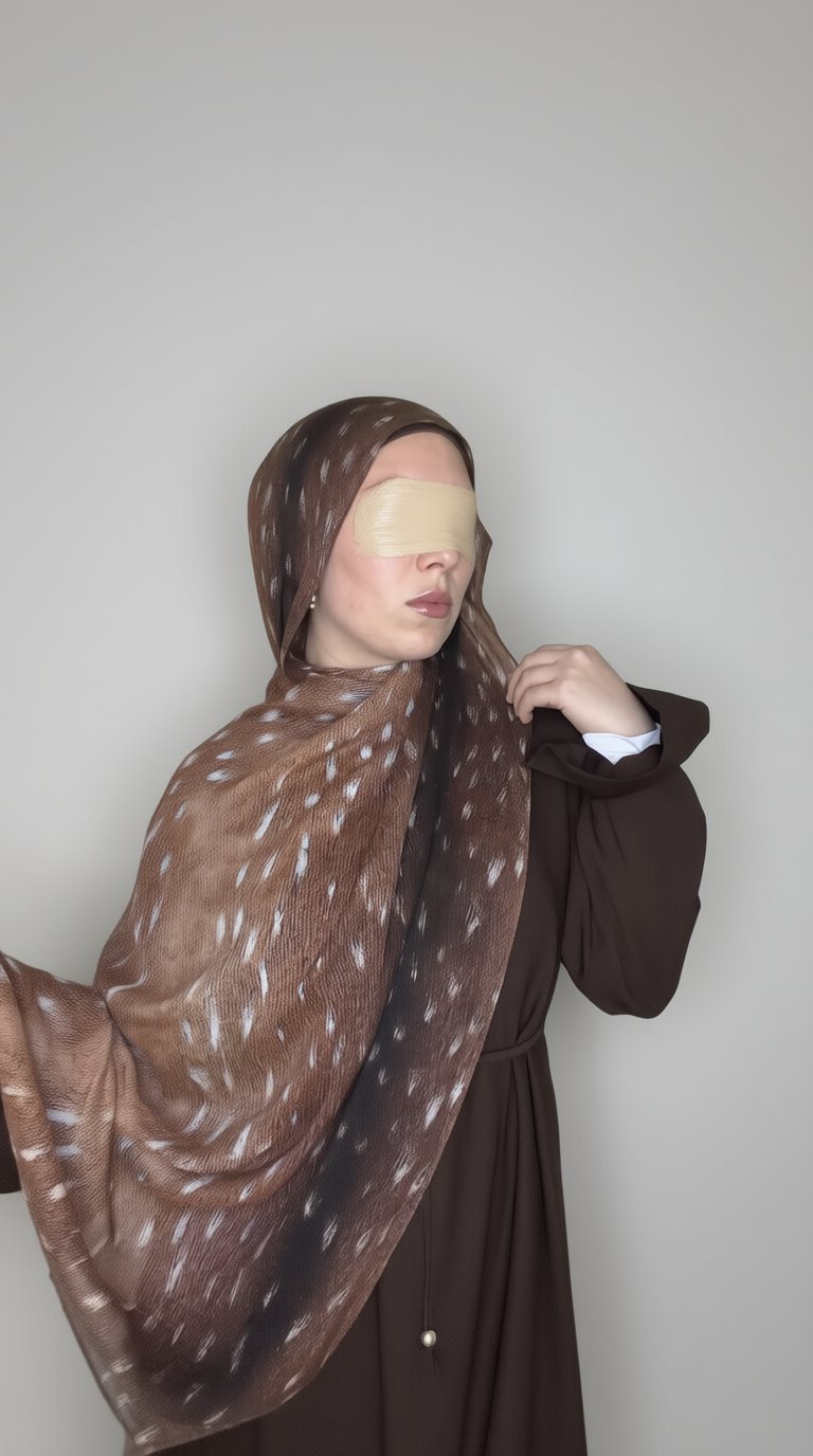 Fawn Printed Modal Hijab