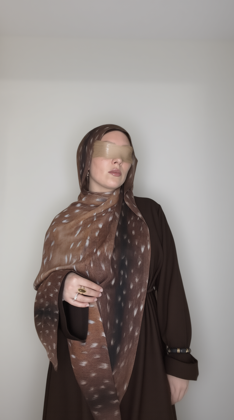 Fawn Printed Modal Hijab